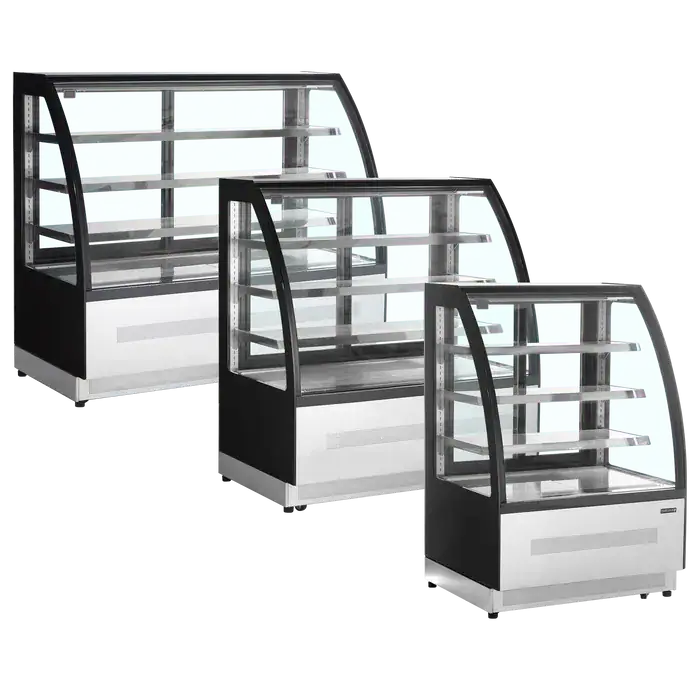 Tefcold Lpd900C Displaykølemontre – Sort Glasfront, 905 Mm