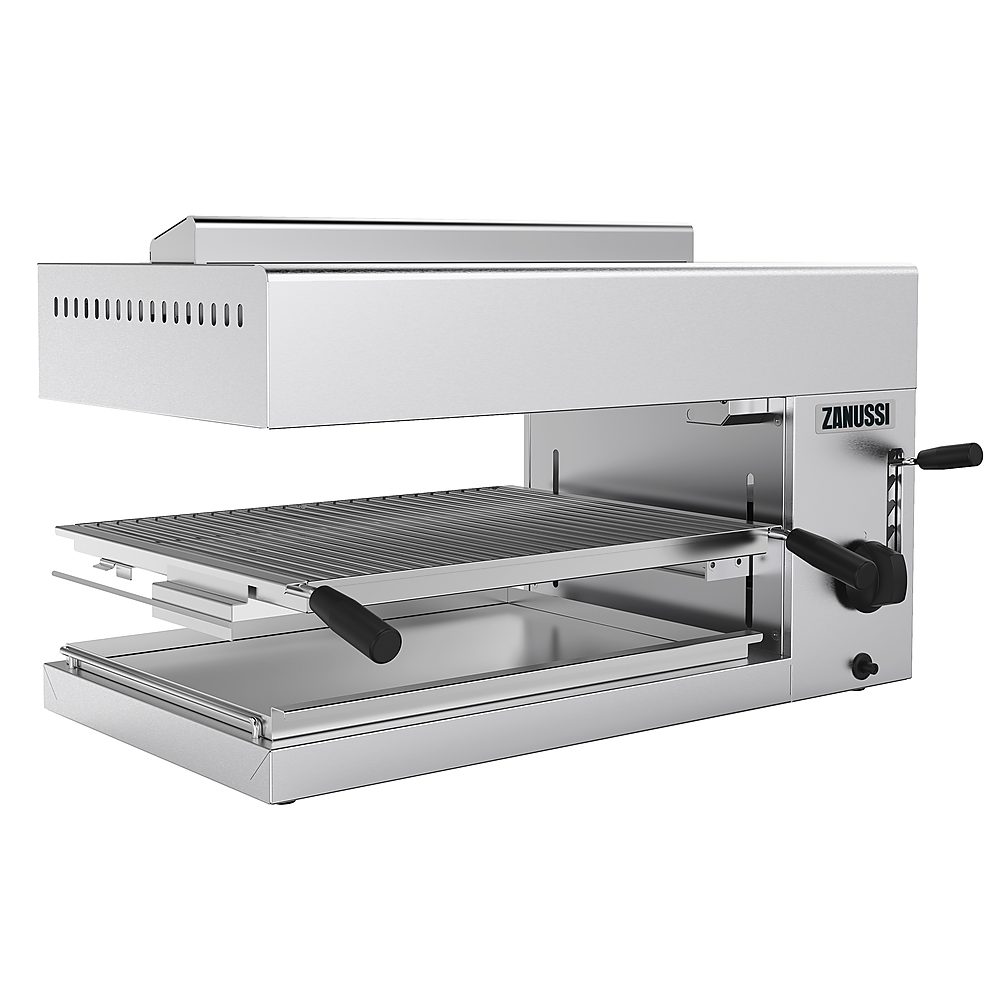 Zanussi gas-salamander 750 mm – justerbar rist og åbne sider