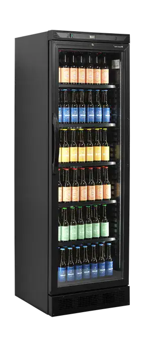 Tefcold Cev425 Black Flaskekøleskab – Sort, 219 L