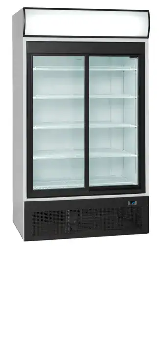 Tefcold FSC1950S display køleskab – hvid, 2 skydedøre, 710 l