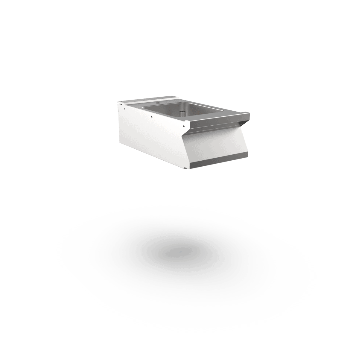 Wery EN74VT – Mareno EN74VT neutralt element med vask (forboret til armatur) (400 mm, bordmodel)