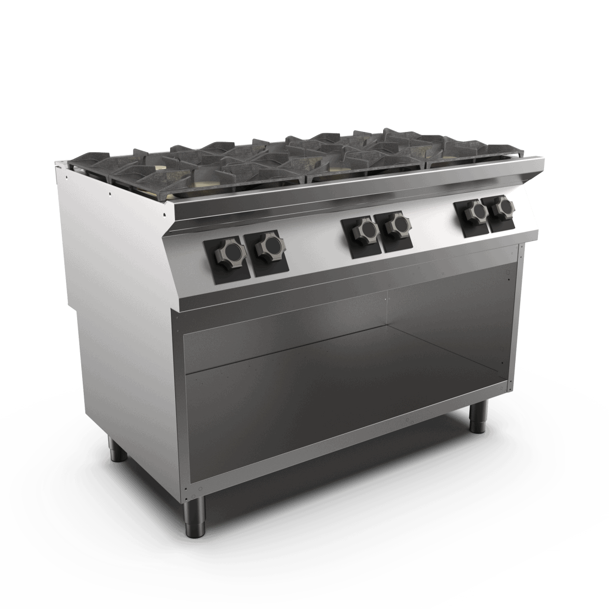 Wery PC712GG – Mareno PC712GG gas-kogebord, 6 blus (fritstående)