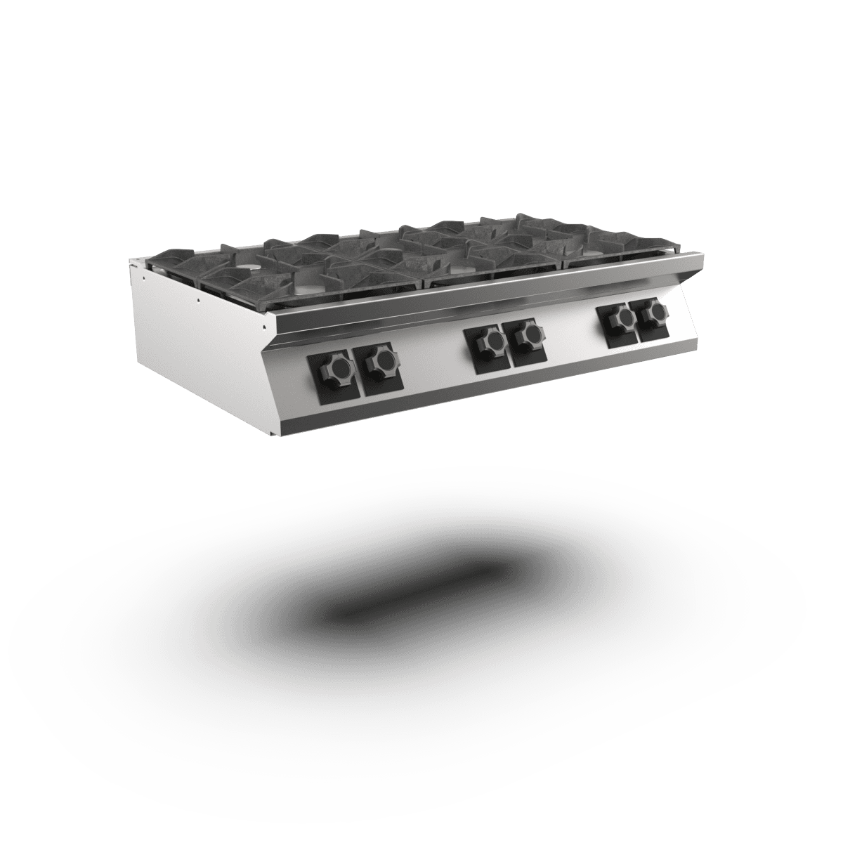 Wery PC712GT – Mareno PC712GT gas-kogebord, 6 blus (bordmodel)