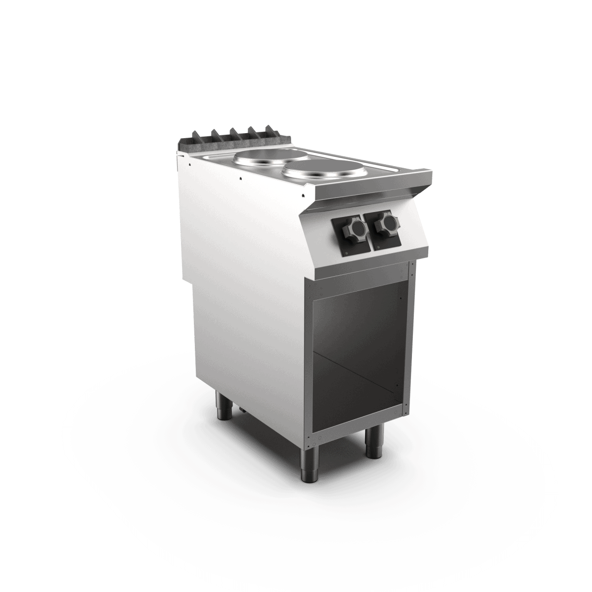 Wery PC74EGPT – Mareno PC74EGPT el-kogebord (runde kogeplader), 2 runde kogeplader (fritstående)