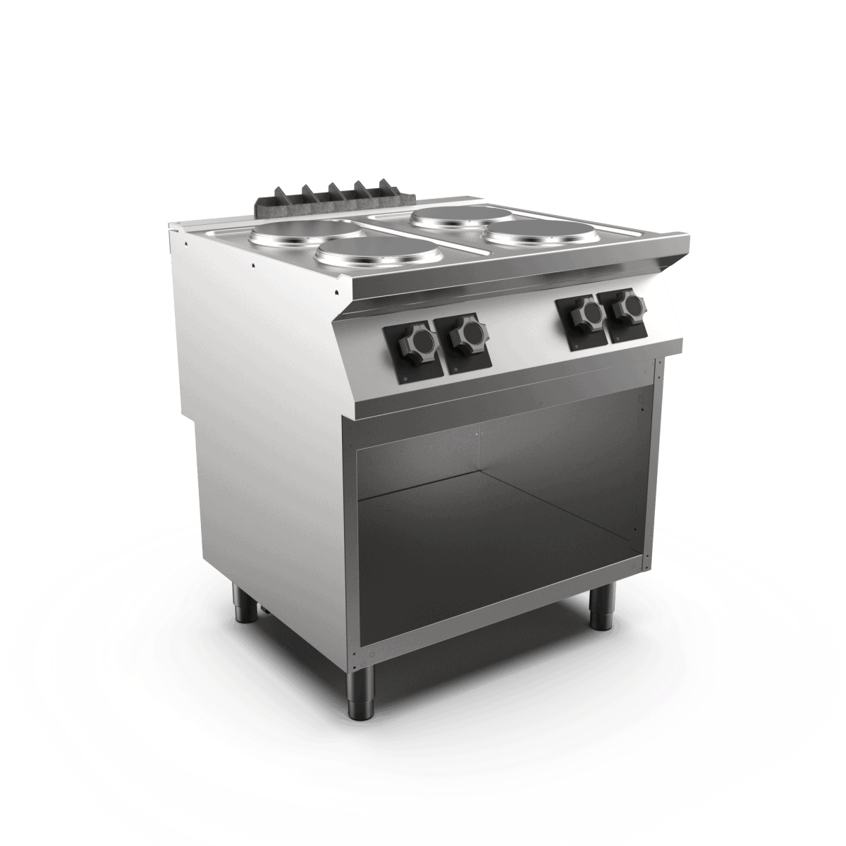 Wery PC78EGPT – Mareno PC78EGPT el-kogebord (runde kogeplader), 4 runde kogeplader (fritstående)