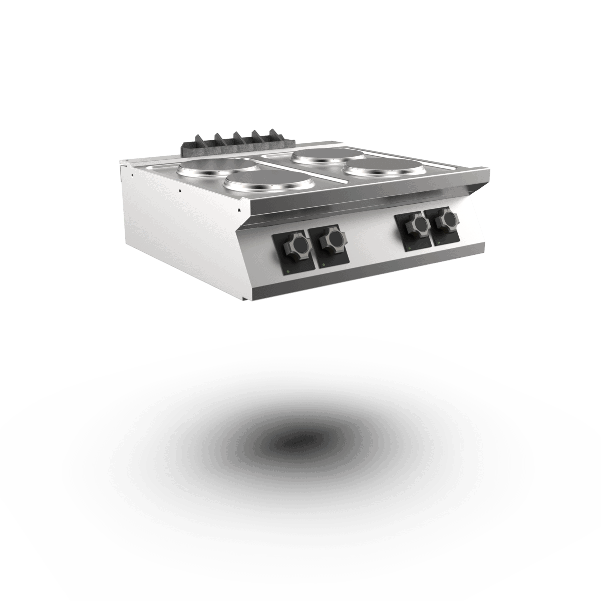 Wery Pc78Etpt – Mareno Pc78Etpt El-Kogebord (Runde Kogeplader), 4 Runde Kogeplader (Bordmodel)