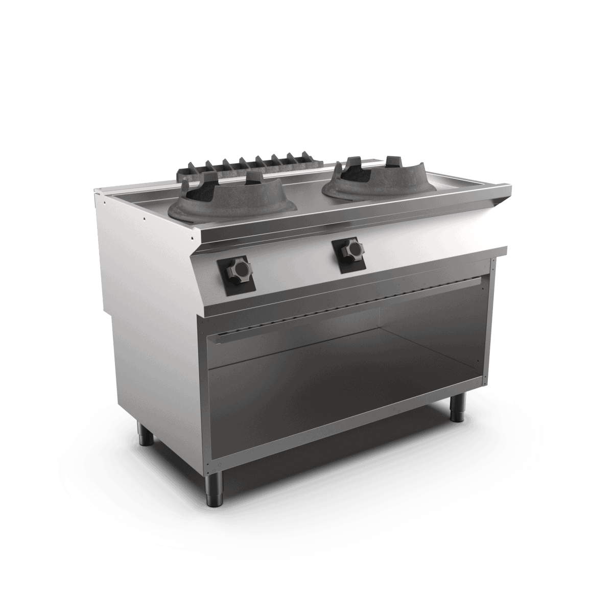 Wery WK712GG – Mareno WK712GG gas-wok, 2 wok-blus (fritstående)