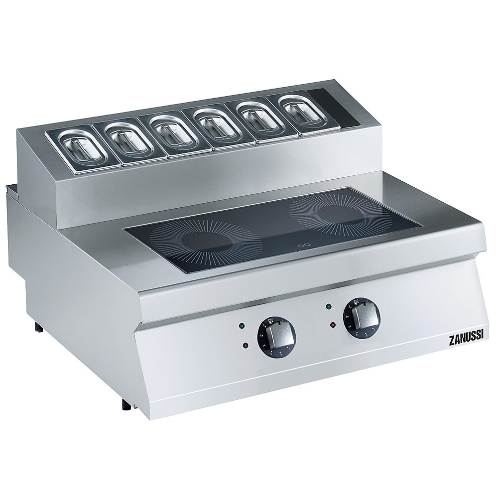 Zanussi EVO700 induktionskogebord 2 frontzoner med GN-opsats (372023)