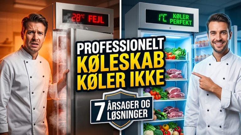 Professionelt køleskab køler ikke - 7 årsager og løsninger