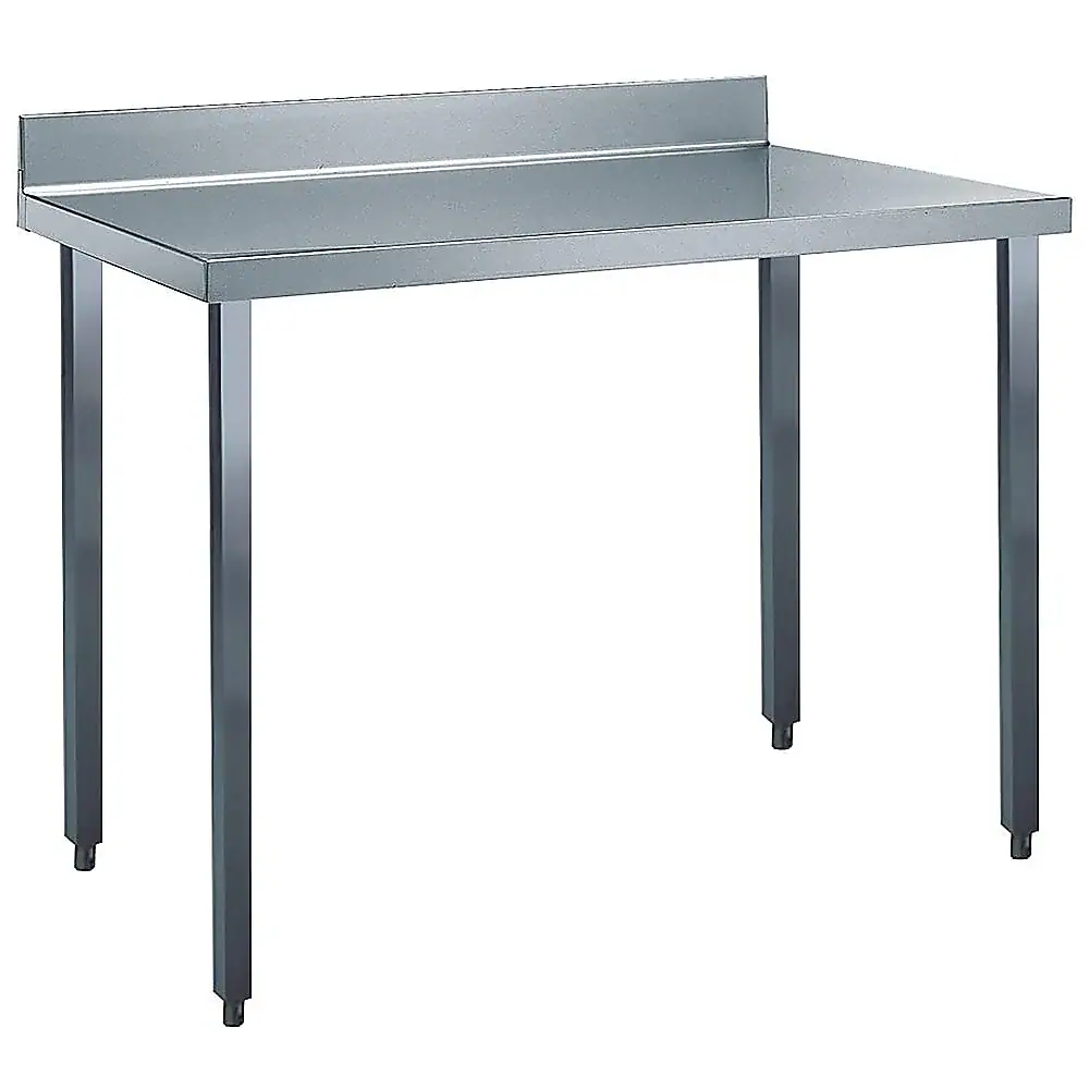 Zanussi rustfrit arbejdsbord 1200 mm med 100 mm bagkant i AISI 304