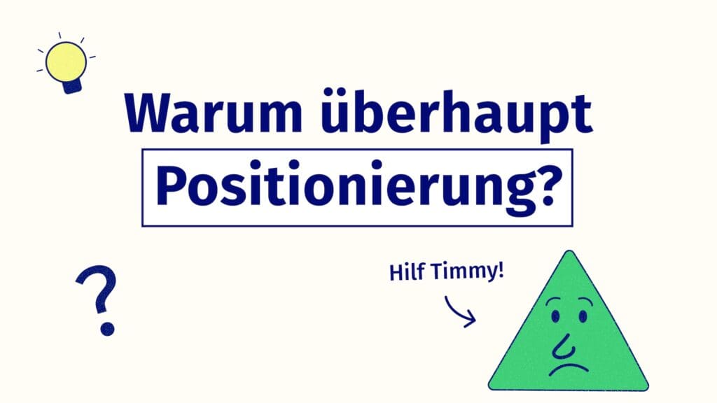 Illustration eines traurigen Dreiecks, das Hilfe braucht, in dem du dich gut positionierst!