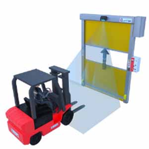 Porta veloce con sensore di movimento
