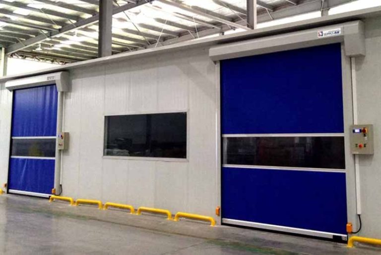 puerta rápida enrollable industrial de PVC
