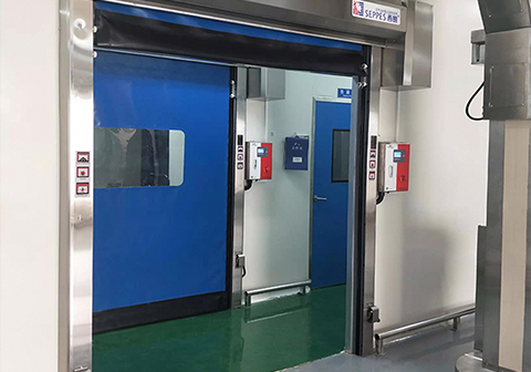 Porta ad alta velocità per camere bianche