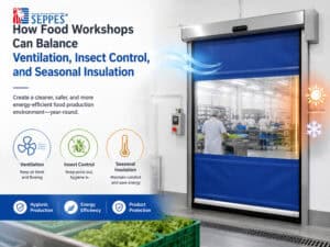 Como Workshops de Alimentos Podem Equilibrar Ventilação, Controle de Insetos e Isolamento Sazonal