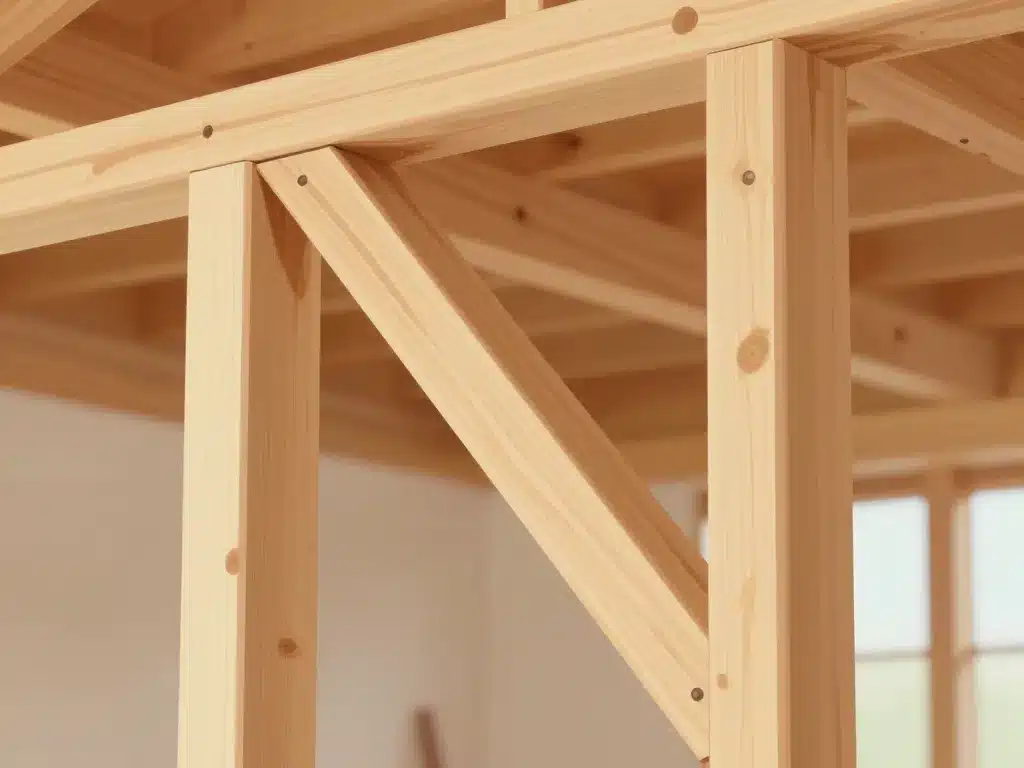 Conception intégration charpente jambe de force