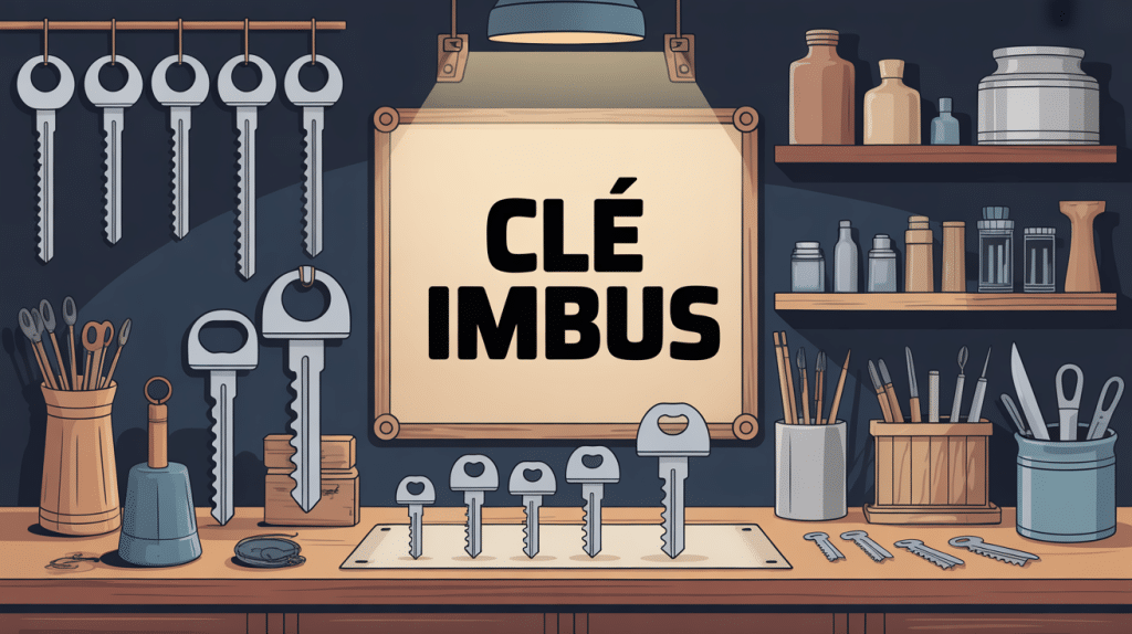 clé imbus en éventail avec vis six pans creux