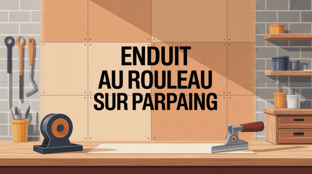 Enduire un mur en parpaing au rouleau outils et mur texturé