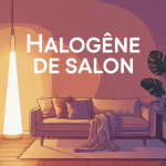 illustration halogene salon moderne lumineux