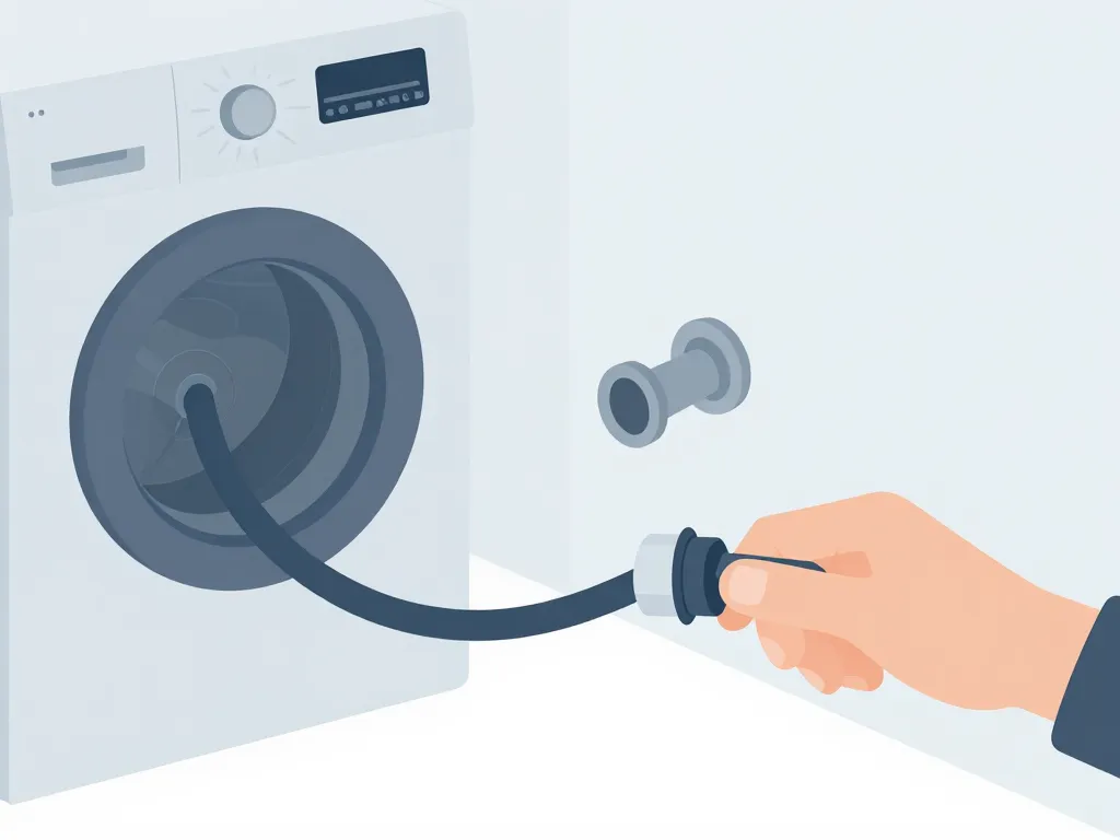 Installer tuyau vidange machine à laver schéma