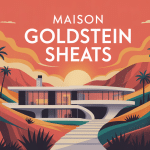 illustration maison goldstein sheats vue panoramique los angeles