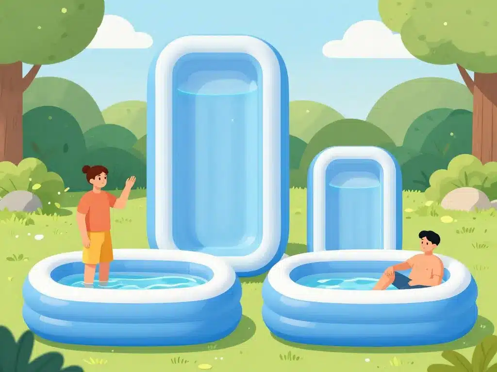 comparaison de piscines gonflables adulte 1m50 hauteur dans jardin