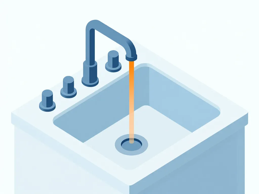 Diagramme causes plus d'eau chaude sur un seul robinet