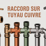 illustration raccord sur tuyau cuivre différents types