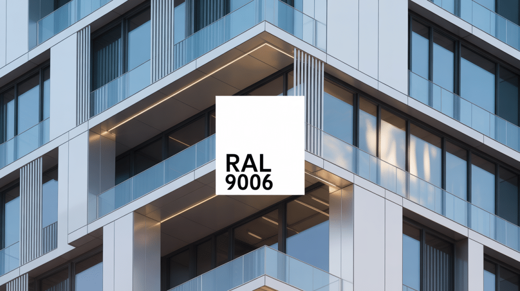 Façade contemporaine avec menuiserie aluminium ral 9006