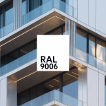 Façade contemporaine avec menuiserie aluminium ral 9006