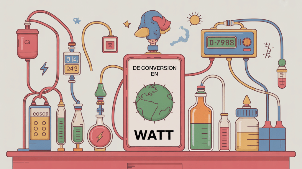 tableau de conversion en watt utilité à la maison