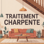 illustration traitement charpente charpente bois maison