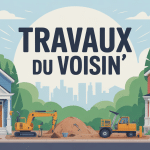 voisin travaux illustration paisible quartier