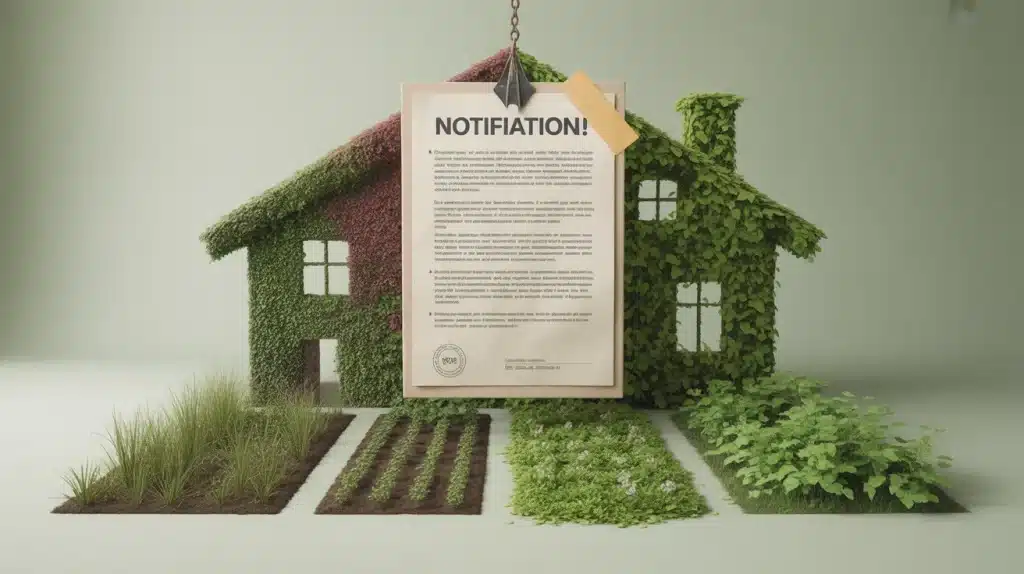 Mise en demeure entretien du jardin pour éviter la perte du dépôt de garantie