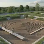 nivellement du terrain bosselé avec nivellement