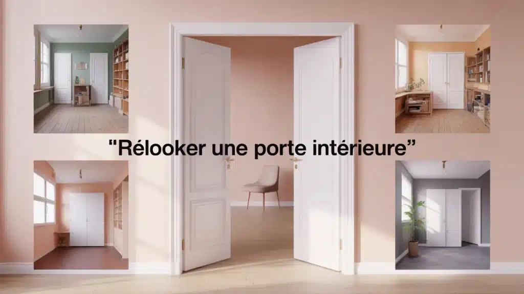 Relooker une porte intérieure, visuel déco rénovation sans remplacement