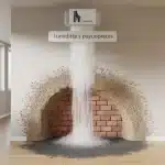 Salpêtre : efflorescences blanches dues à l’humidité