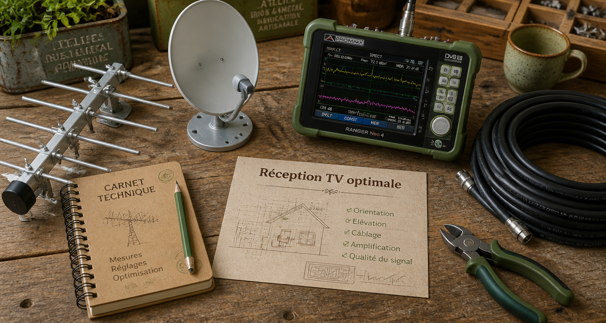 antenniste outils atelier réception TV