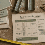 Epaisseur cloison placo sur plan de travail avec outils