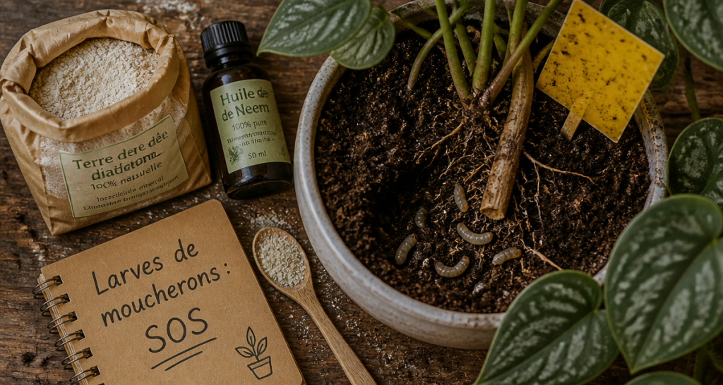 Tuer les larves de moucherons avec traitements naturels