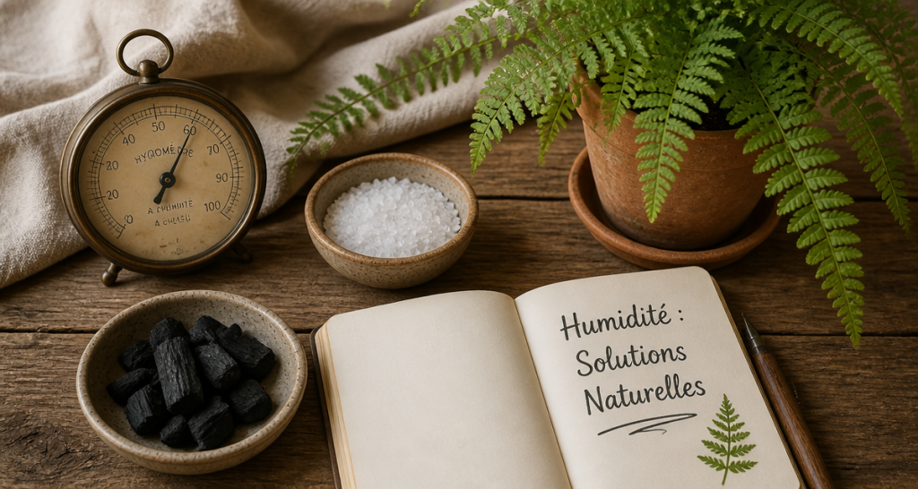 comment déshumidifier une pièce avec sel charbon et plante