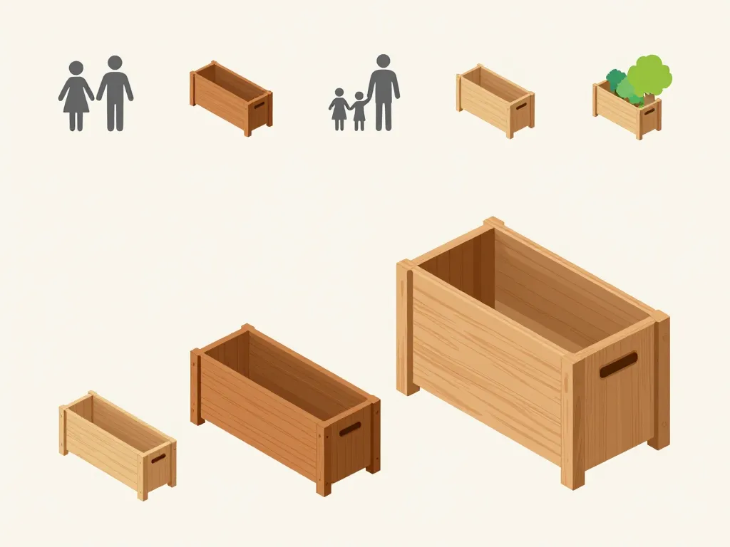 Différents composteurs en bois selon tailles et types de bois