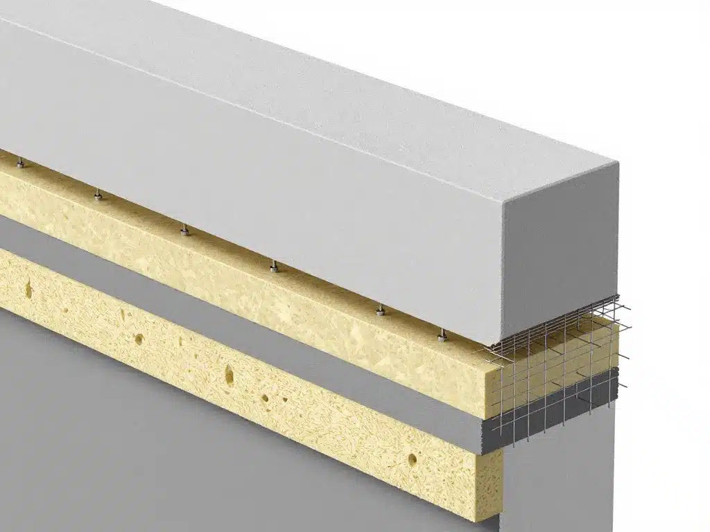 schéma enduit sur polystyrène extérieur