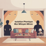 Amélioration isolation phonique mur mitoyen faible épaisseur appartement