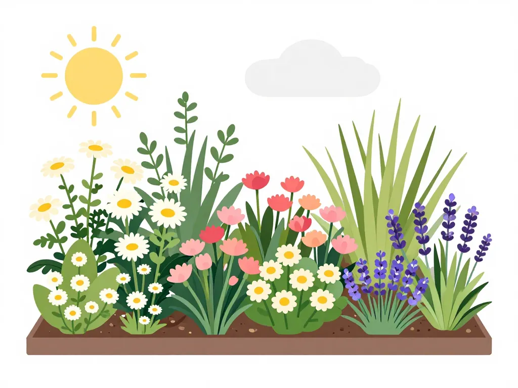 Massifs multicolores marguerite couleurs