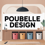 poubelle design intégrée dans intérieur moderne