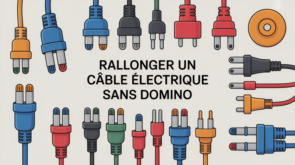 rallonger un câble électrique sans domino illustration guide
