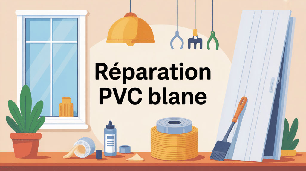 réparer du pvc blanc outils de bricolage fenêtre tuyau panneau