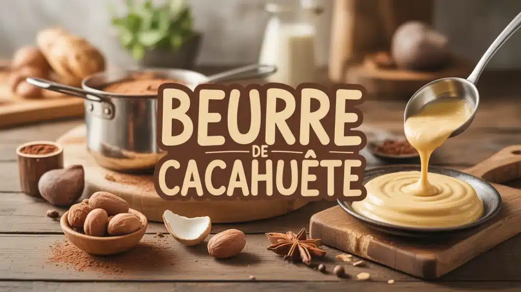 Illustration vectorielle moderne beurre de cacahuète pot cuillère ingrédients