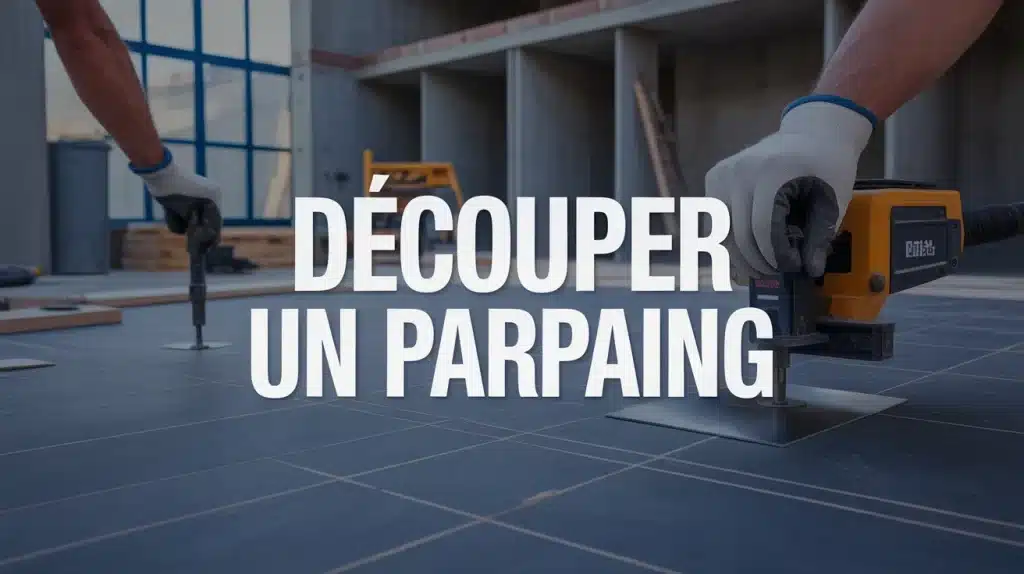 Découpe nette d un parpaing avec marteau et disqueuse